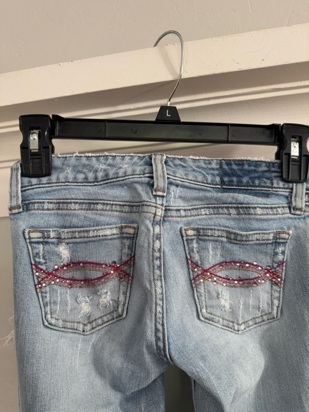Vintage Abercrombie Blue Jeans with Embroidered Back Pockets